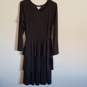BNWT LuLaRoe Georgia Dress. Solid black! Sz Small